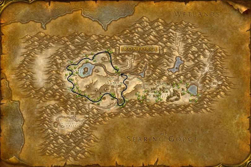 Ruta de Herboristería en Dun Morogh