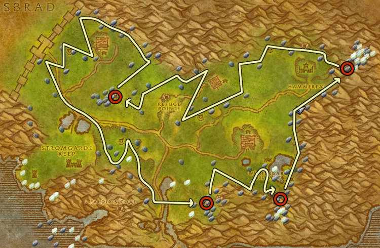 Ruta de Minería en Tierras Altas de Arathi