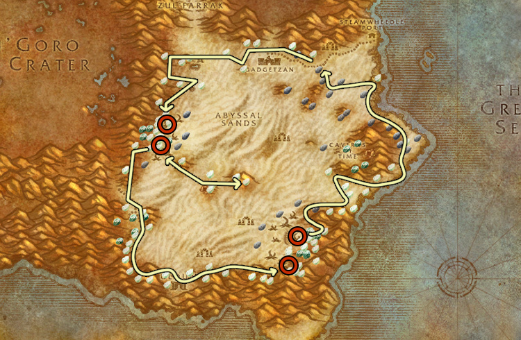 Ruta de Minería en Tanaris