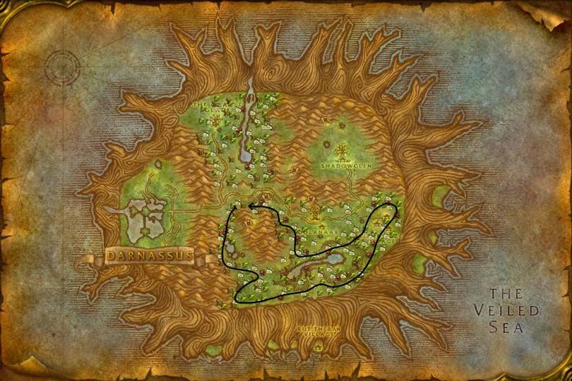 Ruta de Herboristería en Teldrassil